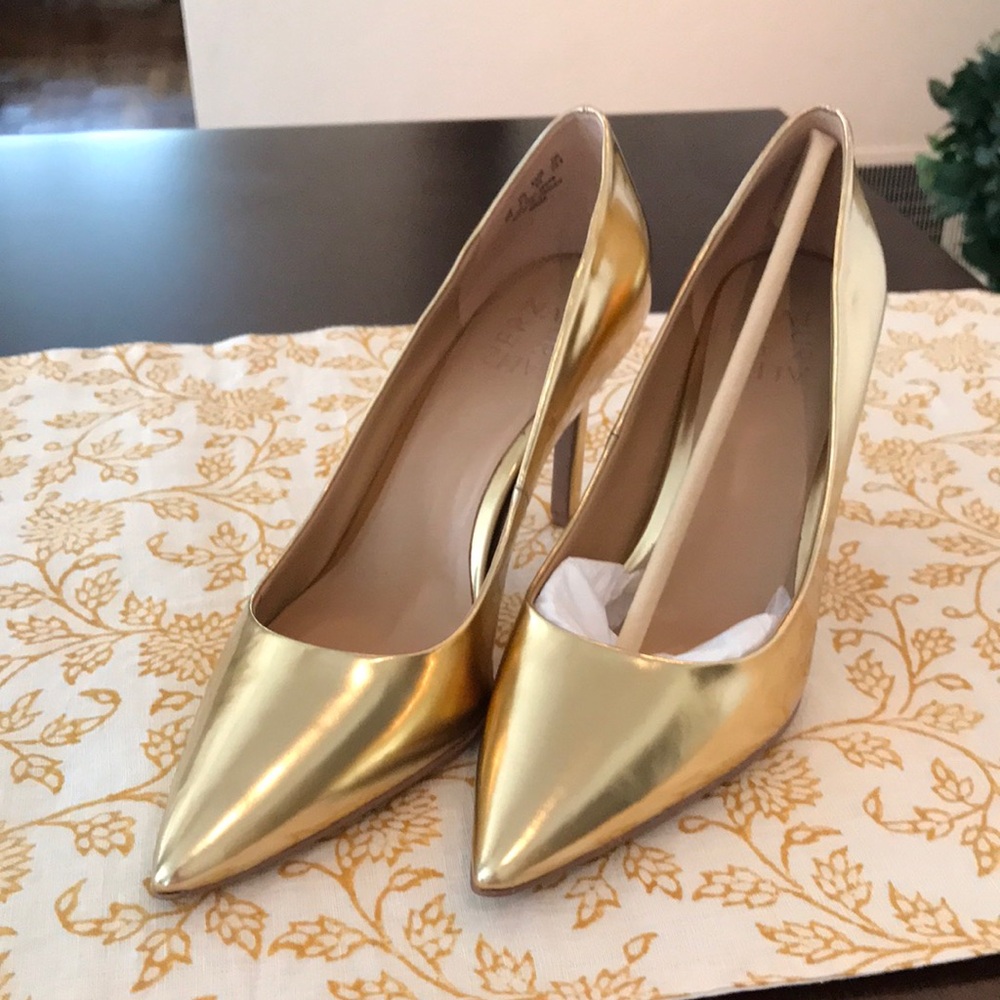 Elegant Gold Women's Heels